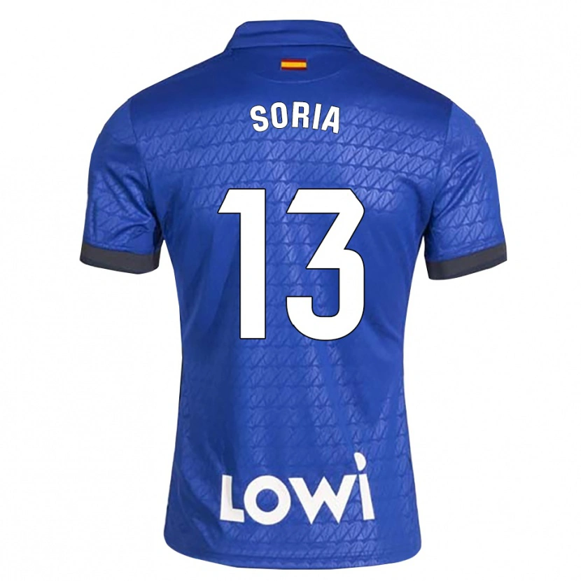Danxen Kinderen David Soria #13 Blauw Wit Zwart Thuisshirt Thuistenue 2026/27 T-Shirt