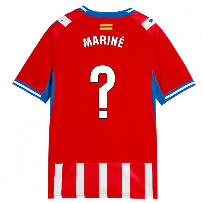 Danxen Kinderen Aleix Mariné #0 Rood Wit Hemelsblauw Thuisshirt Thuistenue 2026/27 T-Shirt