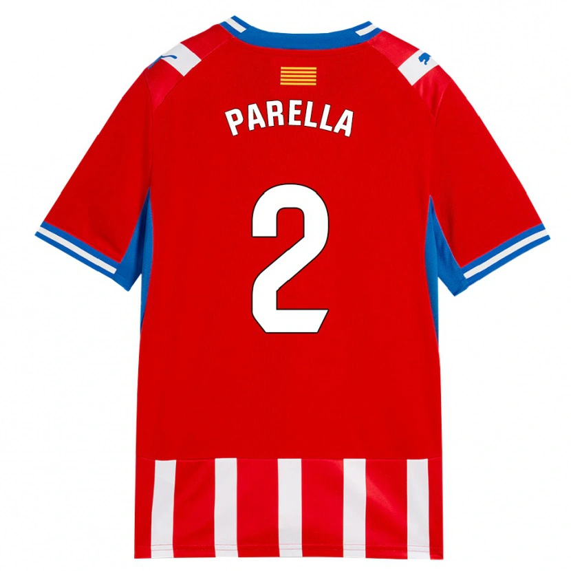 Danxen Kinderen Virginia Parella #2 Rood Wit Hemelsblauw Thuisshirt Thuistenue 2026/27 T-Shirt