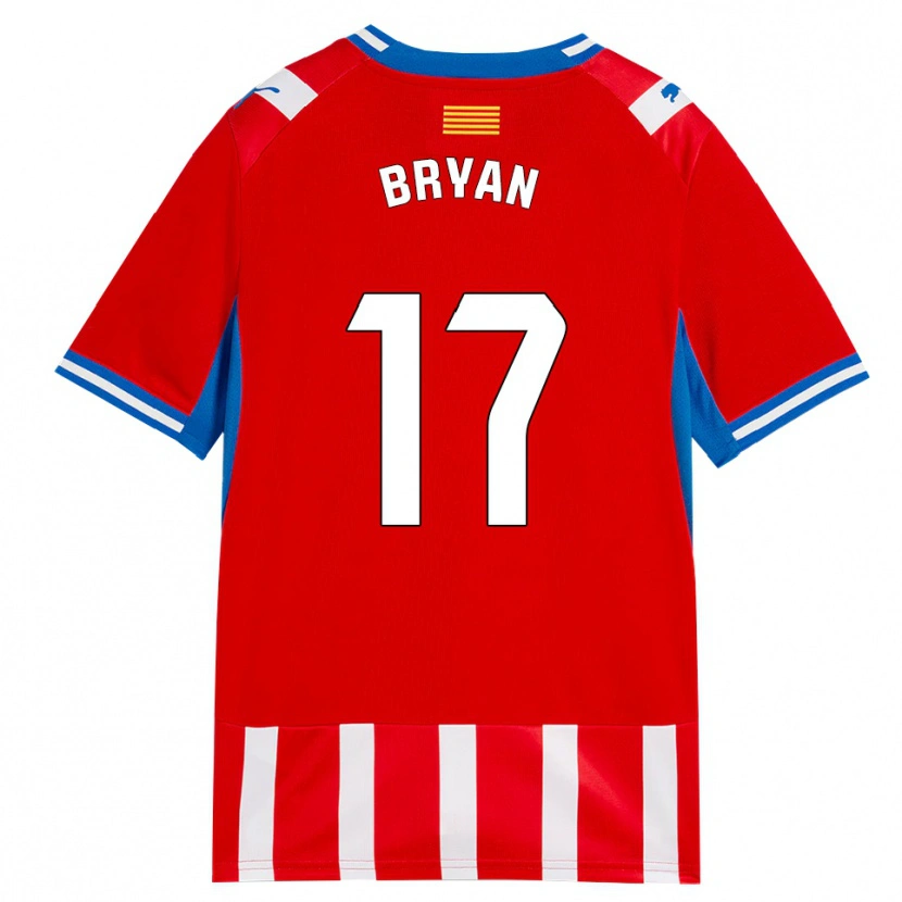 Danxen Kinderen Bryan Gil #17 Rood Wit Hemelsblauw Thuisshirt Thuistenue 2026/27 T-Shirt