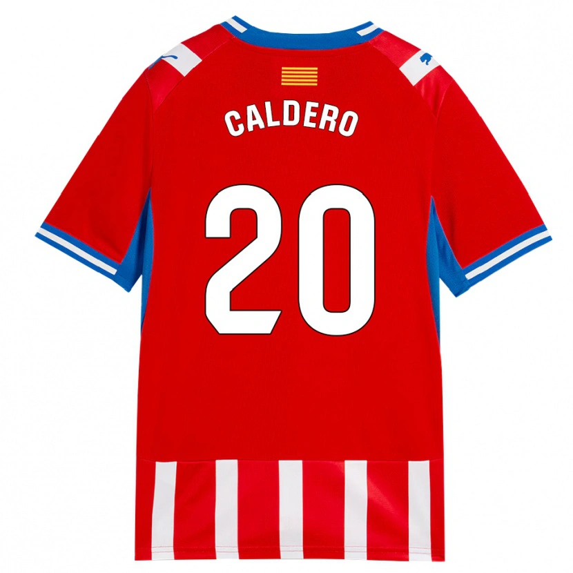 Danxen Kinderen Nil Caldero #20 Rood Wit Hemelsblauw Thuisshirt Thuistenue 2026/27 T-Shirt