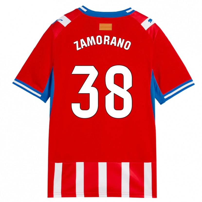 Danxen Kinderen Holmes Zamorano #38 Rood Wit Hemelsblauw Thuisshirt Thuistenue 2026/27 T-Shirt