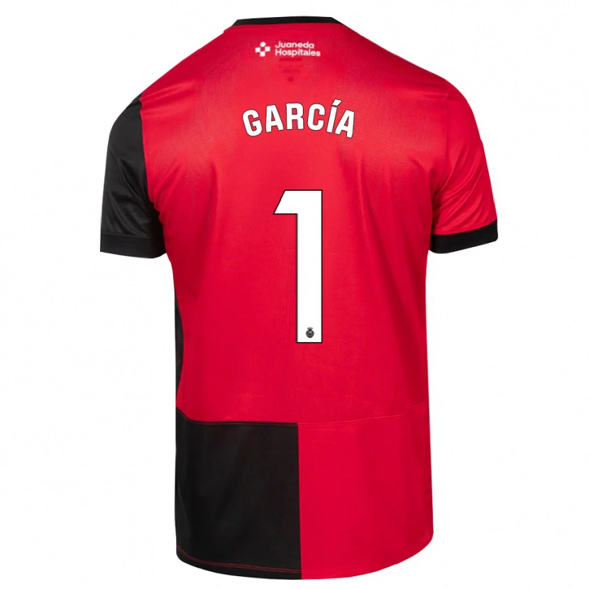 Danxen Kinderen Pere García #1 Zwart Rood Wit Thuisshirt Thuistenue 2026/27 T-Shirt
