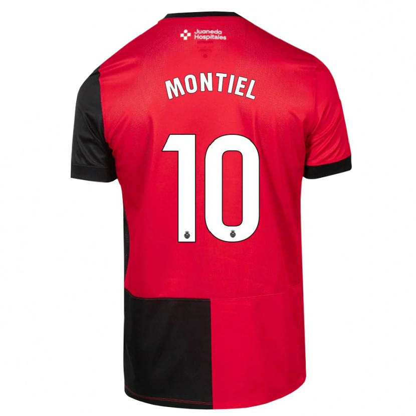 Danxen Kinderen Luis Montiel #10 Zwart Rood Wit Thuisshirt Thuistenue 2026/27 T-Shirt