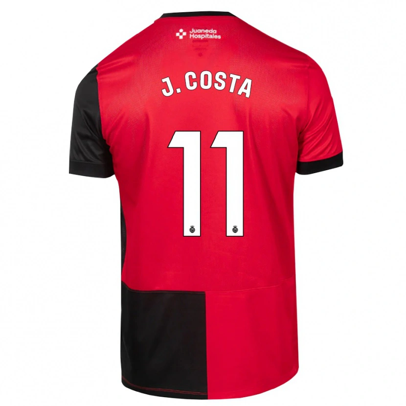 Danxen Kinderen Jaume Costa #11 Zwart Rood Wit Thuisshirt Thuistenue 2026/27 T-Shirt