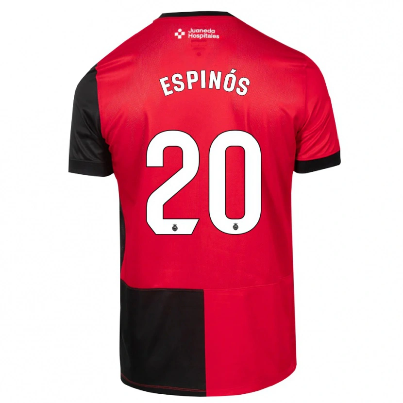 Danxen Kinderen Nico Espinós #20 Zwart Rood Wit Thuisshirt Thuistenue 2026/27 T-Shirt