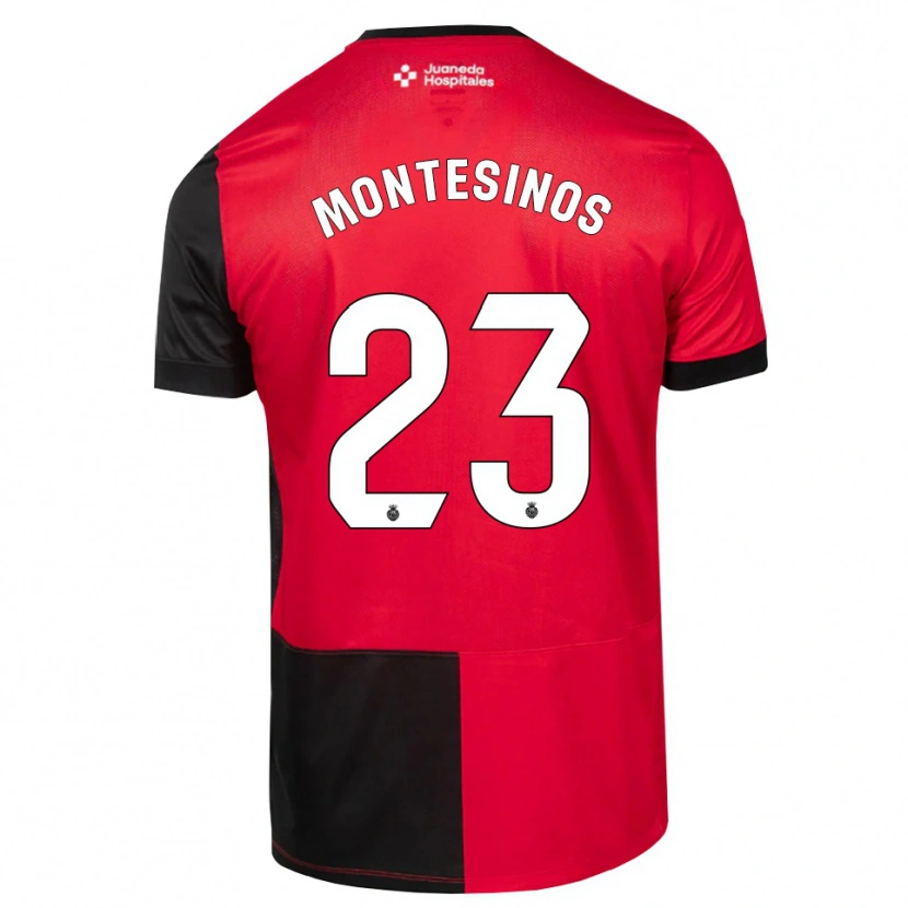Danxen Kinderen Pol Montesinos #23 Zwart Rood Wit Thuisshirt Thuistenue 2026/27 T-Shirt