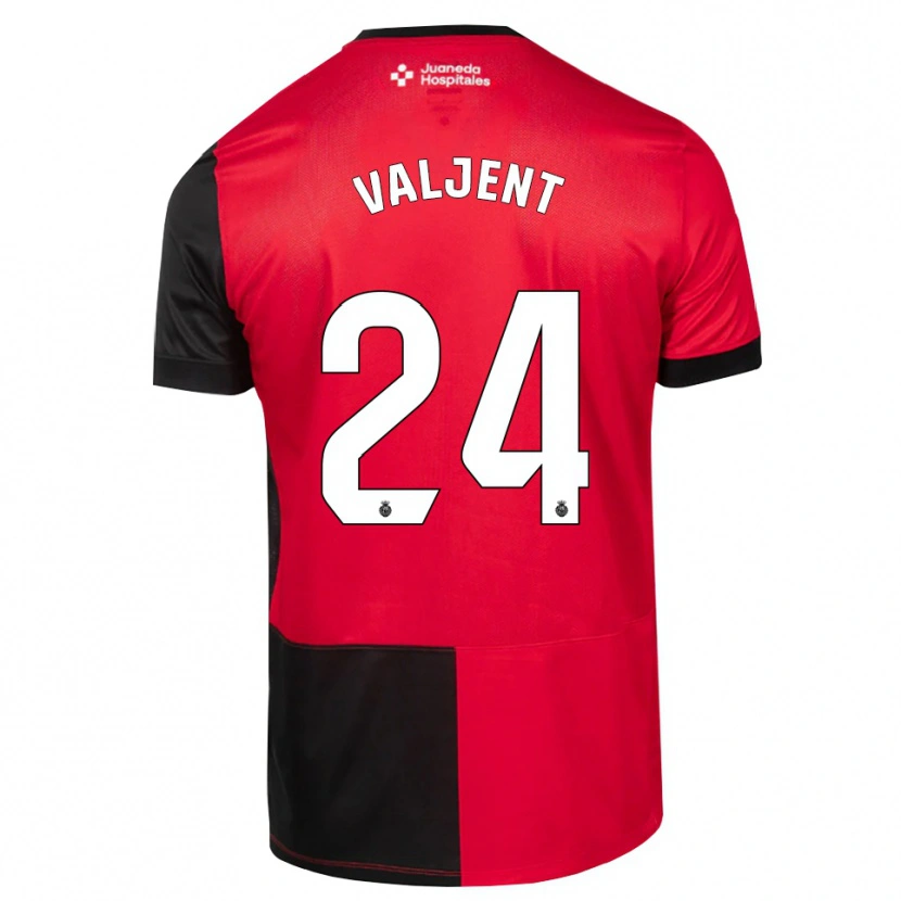Danxen Kinderen Martin Valjent #24 Zwart Rood Wit Thuisshirt Thuistenue 2026/27 T-Shirt