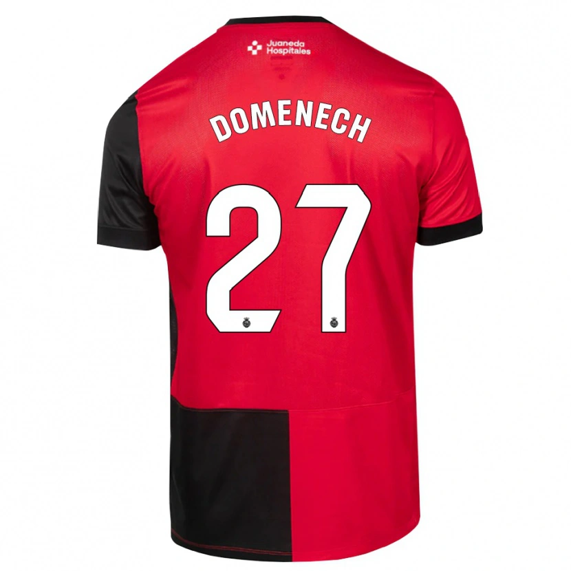 Danxen Kinderen Marc Domènech #27 Zwart Rood Wit Thuisshirt Thuistenue 2026/27 T-Shirt