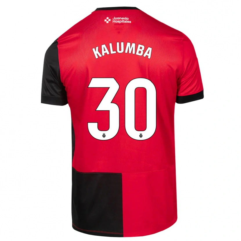 Danxen Kinderen Justin Kalumba #30 Zwart Rood Wit Thuisshirt Thuistenue 2026/27 T-Shirt
