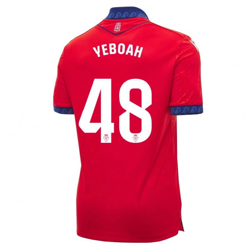 Danxen Kinderen Rockson Yeboah #48 Rood Marineblauw Wit Thuisshirt Thuistenue 2026/27 T-Shirt