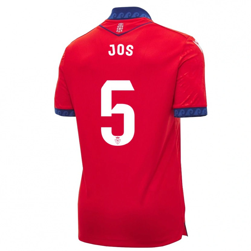 Danxen Kinderen Josune Urdaniz Maurin #5 Rood Marineblauw Wit Thuisshirt Thuistenue 2026/27 T-Shirt