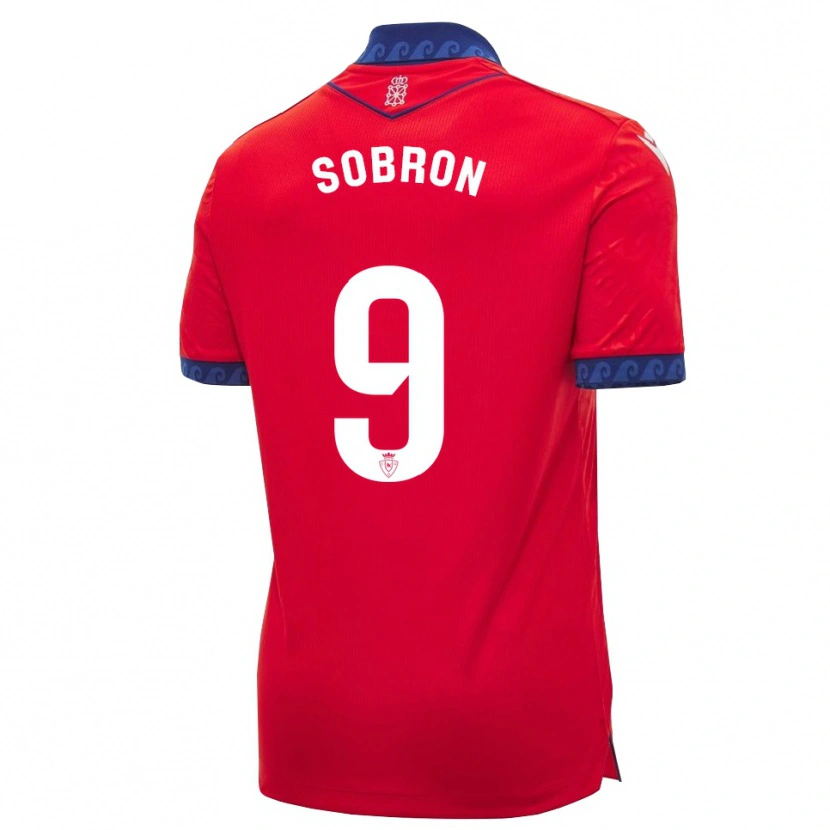 Danxen Kinderen Carmen Sobrón Olarte #9 Rood Marineblauw Wit Thuisshirt Thuistenue 2026/27 T-Shirt