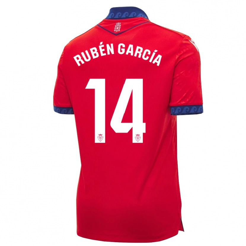 Danxen Kinderen Rubén García #14 Rood Marineblauw Wit Thuisshirt Thuistenue 2026/27 T-Shirt