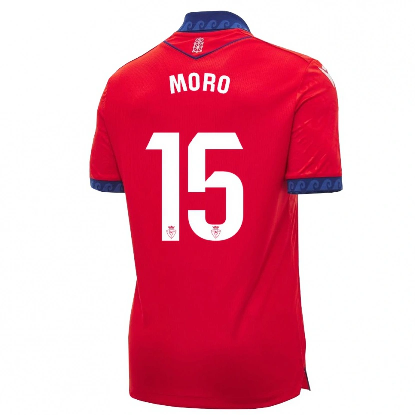 Danxen Kinderen Raúl Moro #15 Rood Marineblauw Wit Thuisshirt Thuistenue 2026/27 T-Shirt