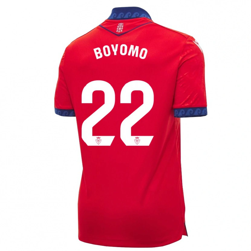 Danxen Kinderen Enzo Boyomo #22 Rood Marineblauw Wit Thuisshirt Thuistenue 2026/27 T-Shirt