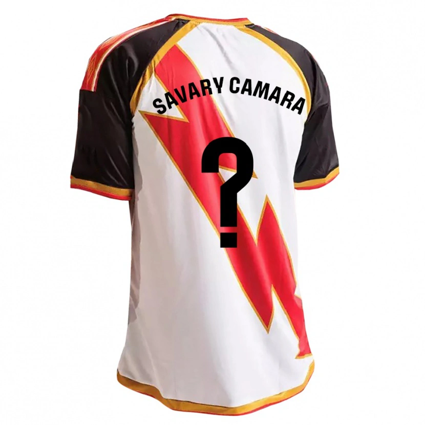 Danxen Kinderen Isaac Savary Camara #0 Zwart Rood Wit Goud Thuisshirt Thuistenue 2026/27 T-Shirt