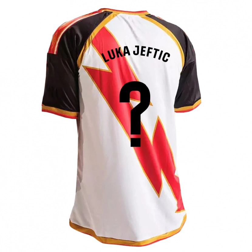 Danxen Kinderen Luka Jeftic #0 Zwart Rood Wit Goud Thuisshirt Thuistenue 2026/27 T-Shirt