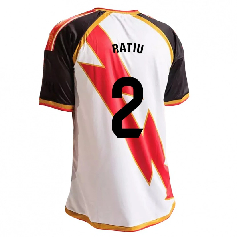 Danxen Kinderen Andrei Rațiu #2 Zwart Rood Wit Goud Thuisshirt Thuistenue 2026/27 T-Shirt