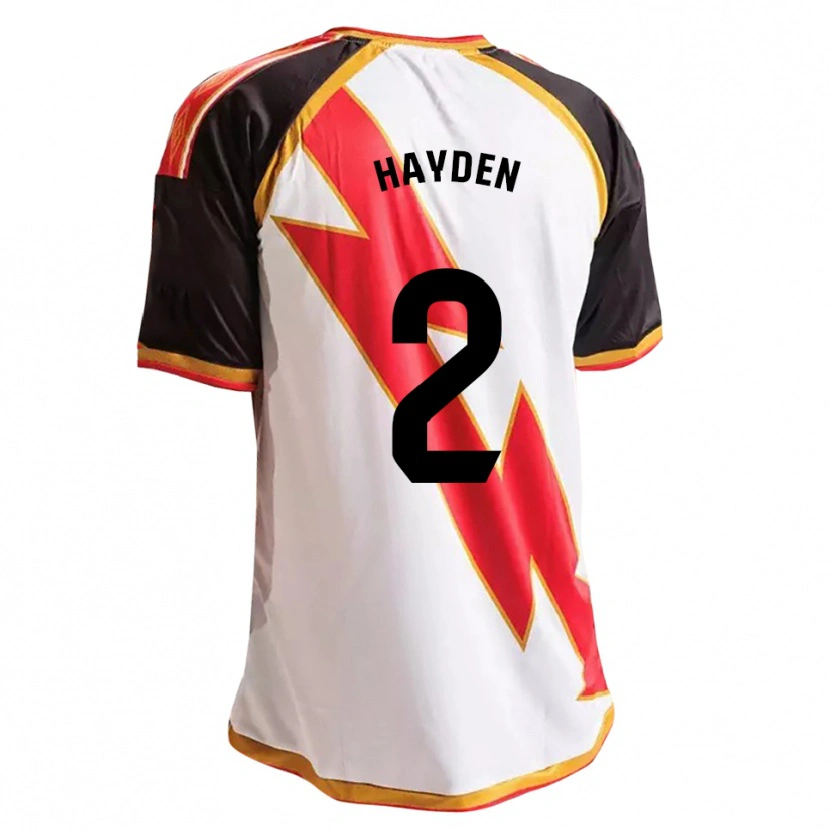 Danxen Kinderen Danielle Hayden #2 Zwart Rood Wit Goud Thuisshirt Thuistenue 2026/27 T-Shirt