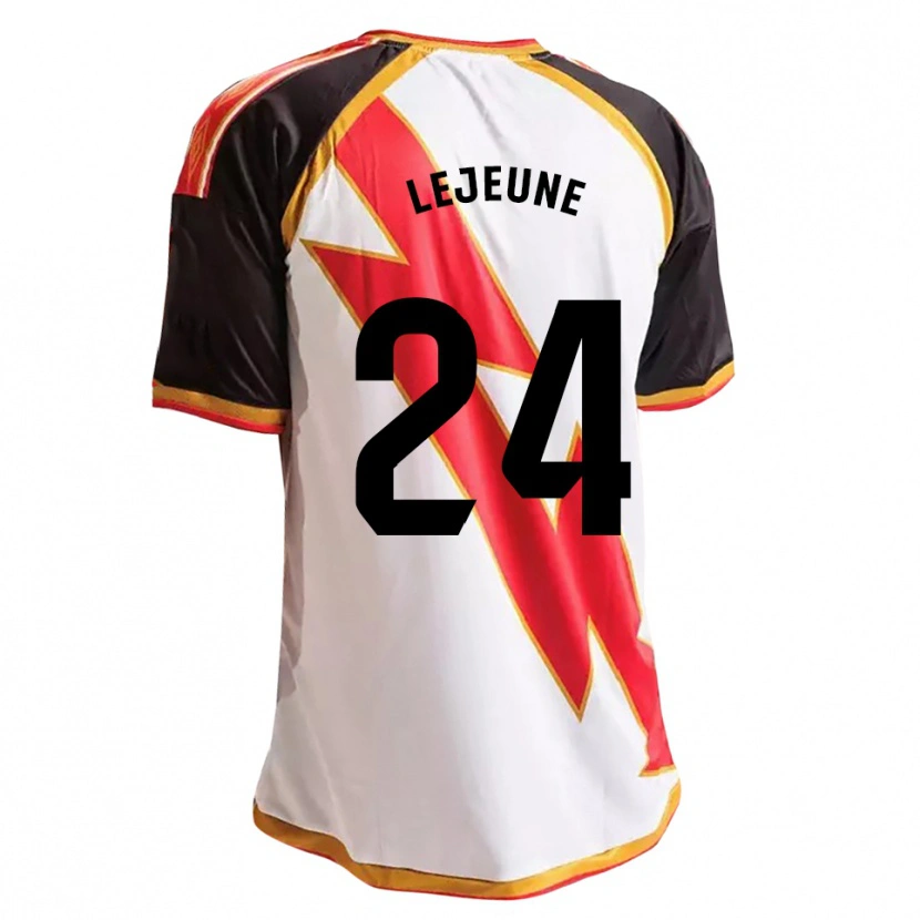 Danxen Kinderen Florian Lejeune #24 Zwart Rood Wit Goud Thuisshirt Thuistenue 2026/27 T-Shirt