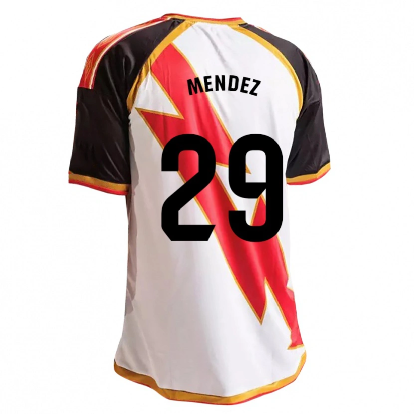 Danxen Kinderen Diego Méndez #29 Zwart Rood Wit Goud Thuisshirt Thuistenue 2026/27 T-Shirt