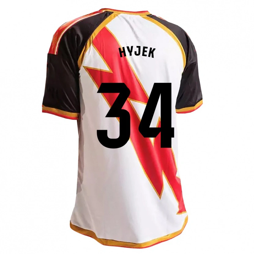 Danxen Kinderen David Hyjek #34 Zwart Rood Wit Goud Thuisshirt Thuistenue 2026/27 T-Shirt