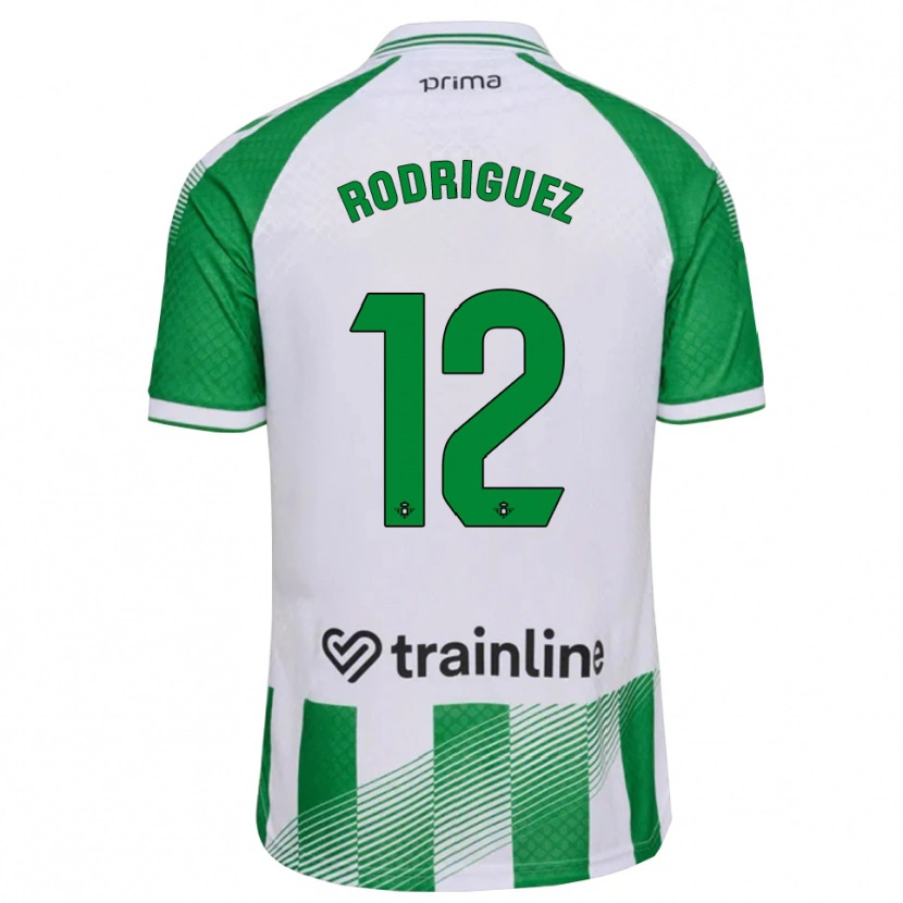 Danxen Kinderen Ricardo Rodríguez #12 Lichtgroen Zwart Wit Thuisshirt Thuistenue 2026/27 T-Shirt