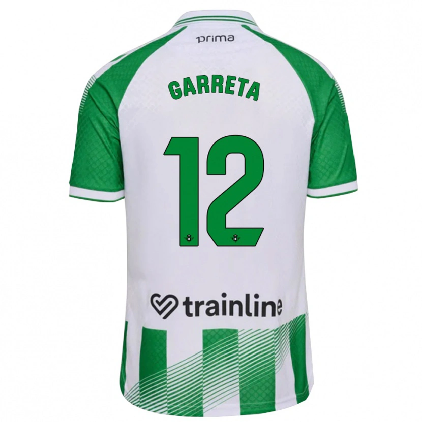 Danxen Kinderen Félix Garreta #12 Lichtgroen Zwart Wit Thuisshirt Thuistenue 2026/27 T-Shirt