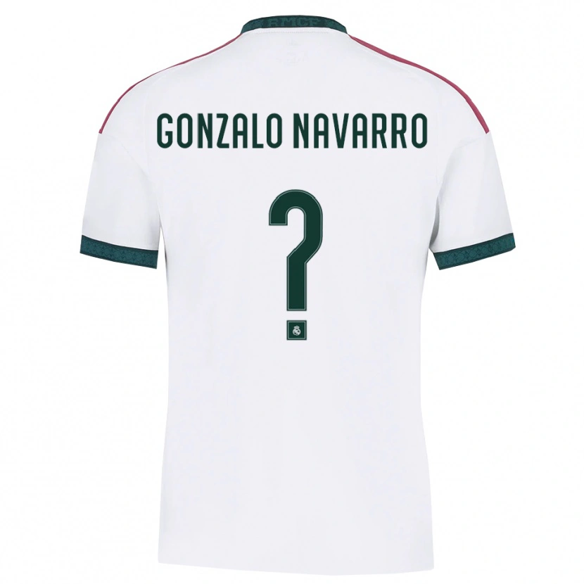 Danxen Kinderen Gonzalo Navarro #0 Donkergroen Wit Rood Thuisshirt Thuistenue 2026/27 T-Shirt