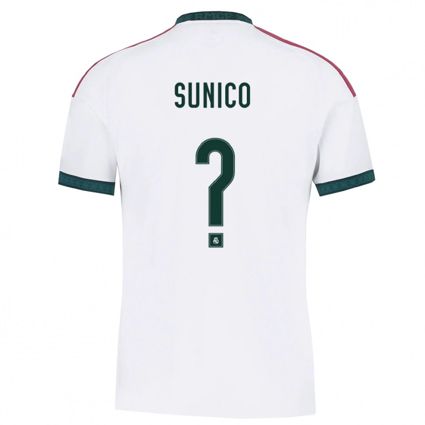 Danxen Kinderen Guillermo Sunico #0 Donkergroen Wit Rood Thuisshirt Thuistenue 2026/27 T-Shirt