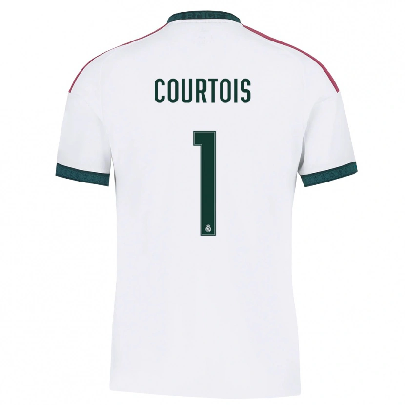 Danxen Kinderen Thibaut Courtois #1 Donkergroen Wit Rood Thuisshirt Thuistenue 2026/27 T-Shirt