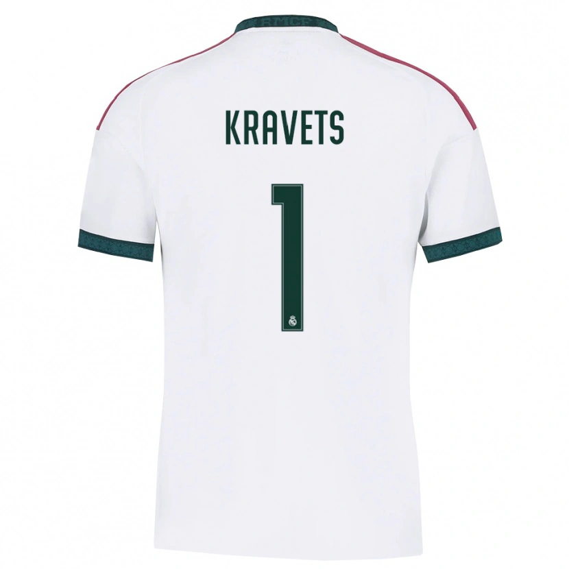 Danxen Kinderen David Kravets #1 Donkergroen Wit Rood Thuisshirt Thuistenue 2026/27 T-Shirt