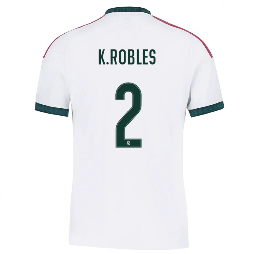 Danxen Kinderen Kenti Robles #2 Donkergroen Wit Rood Thuisshirt Thuistenue 2026/27 T-Shirt