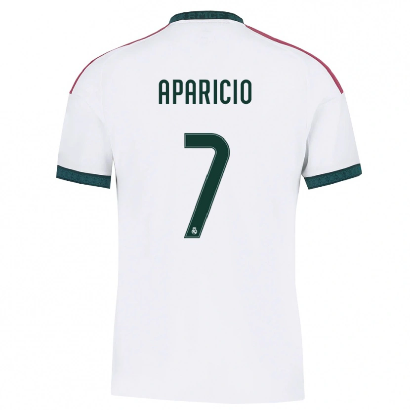 Danxen Kinderen Esteban Aparicio #7 Donkergroen Wit Rood Thuisshirt Thuistenue 2026/27 T-Shirt