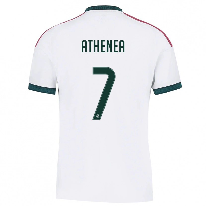 Danxen Kinderen Athenea Del Castillo #7 Donkergroen Wit Rood Thuisshirt Thuistenue 2026/27 T-Shirt