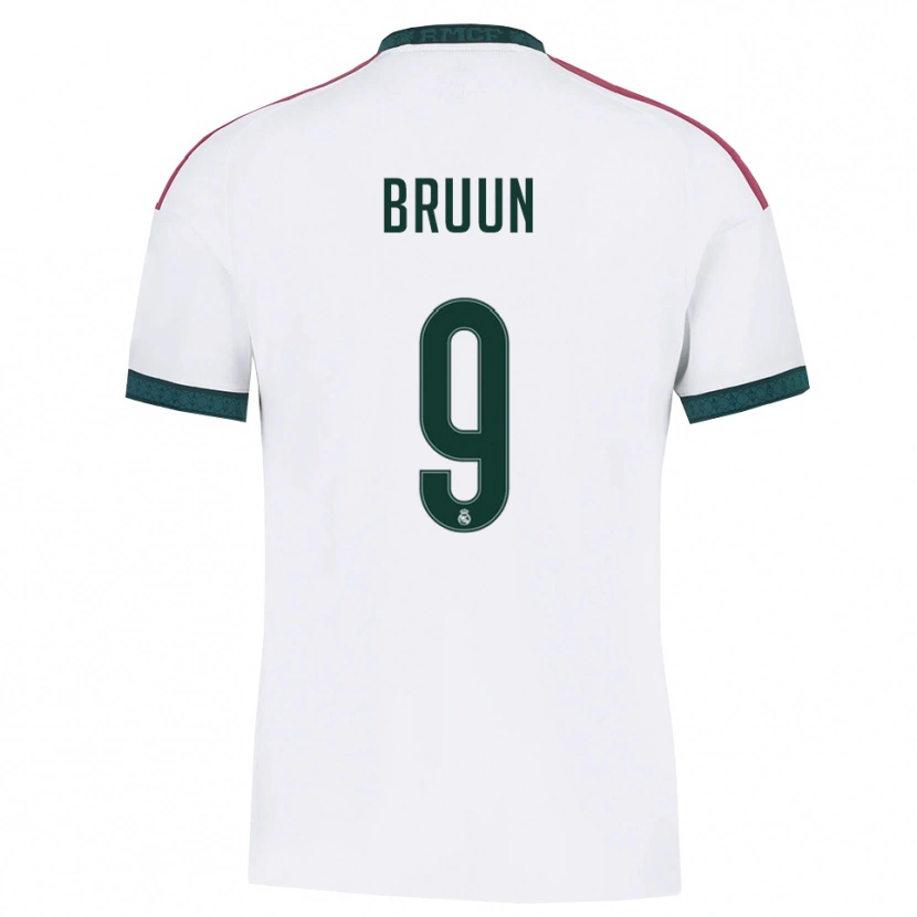 Danxen Kinderen Signe Bruun #9 Donkergroen Wit Rood Thuisshirt Thuistenue 2026/27 T-Shirt
