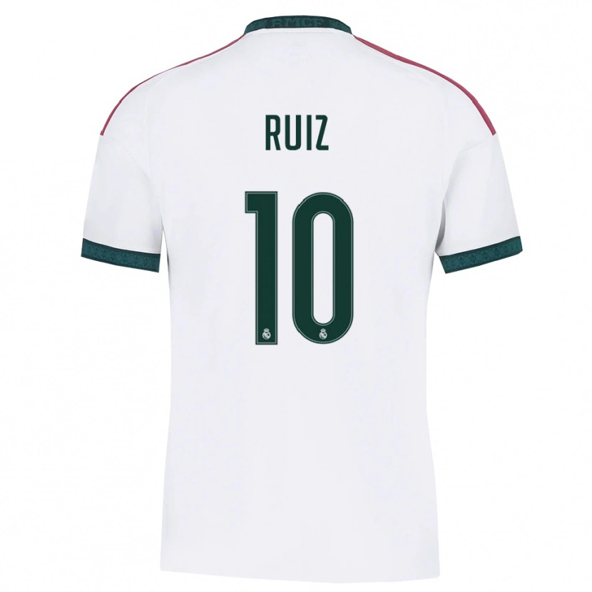 Danxen Kinderen Alberto Ruiz #10 Donkergroen Wit Rood Thuisshirt Thuistenue 2026/27 T-Shirt