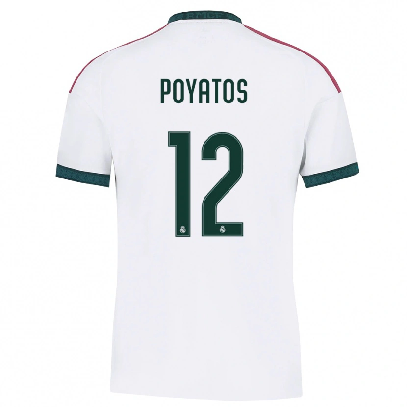 Danxen Kinderen Marco Poyatos #12 Donkergroen Wit Rood Thuisshirt Thuistenue 2026/27 T-Shirt
