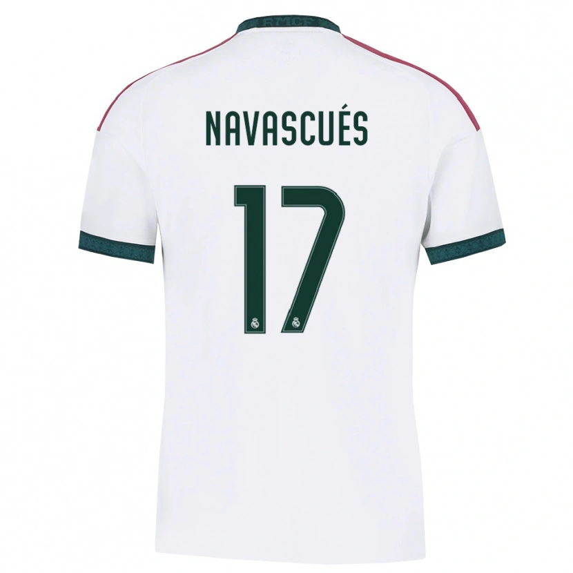 Danxen Kinderen Liberto Navascués #17 Donkergroen Wit Rood Thuisshirt Thuistenue 2026/27 T-Shirt