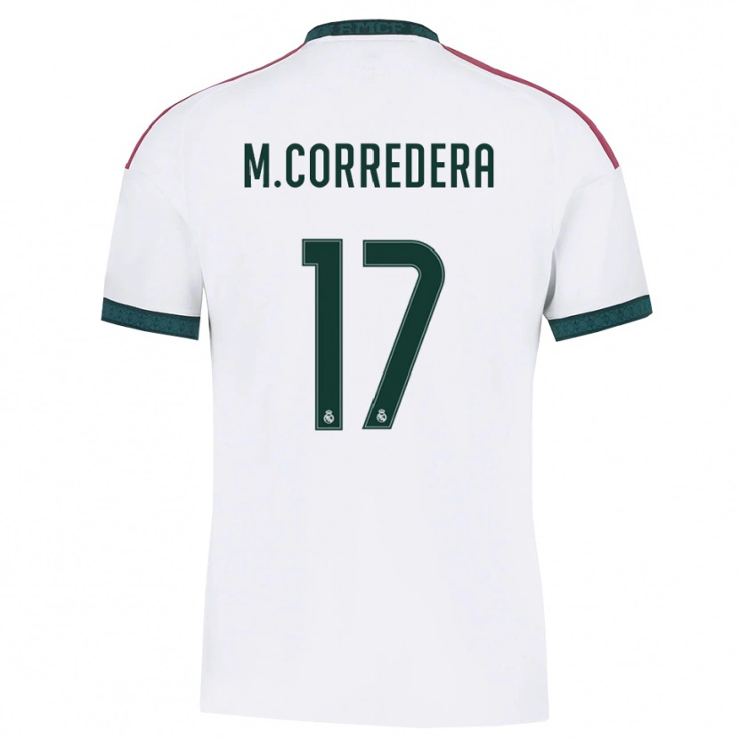Danxen Kinderen Marta Corredera #17 Donkergroen Wit Rood Thuisshirt Thuistenue 2026/27 T-Shirt