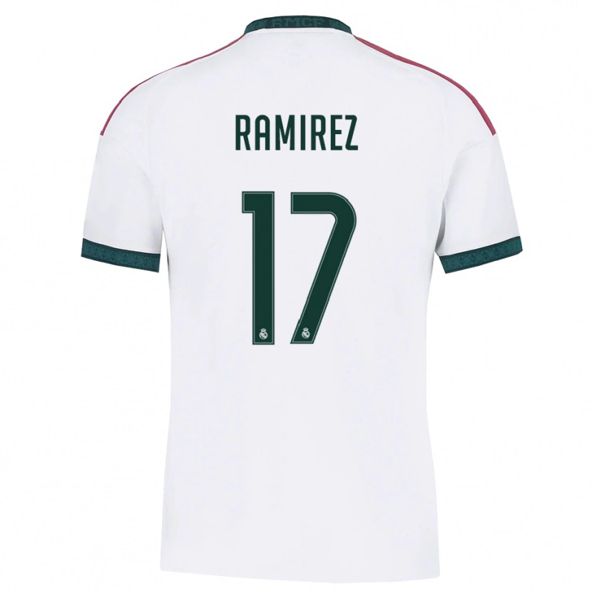 Danxen Kinderen Darío Ramirez #17 Donkergroen Wit Rood Thuisshirt Thuistenue 2026/27 T-Shirt