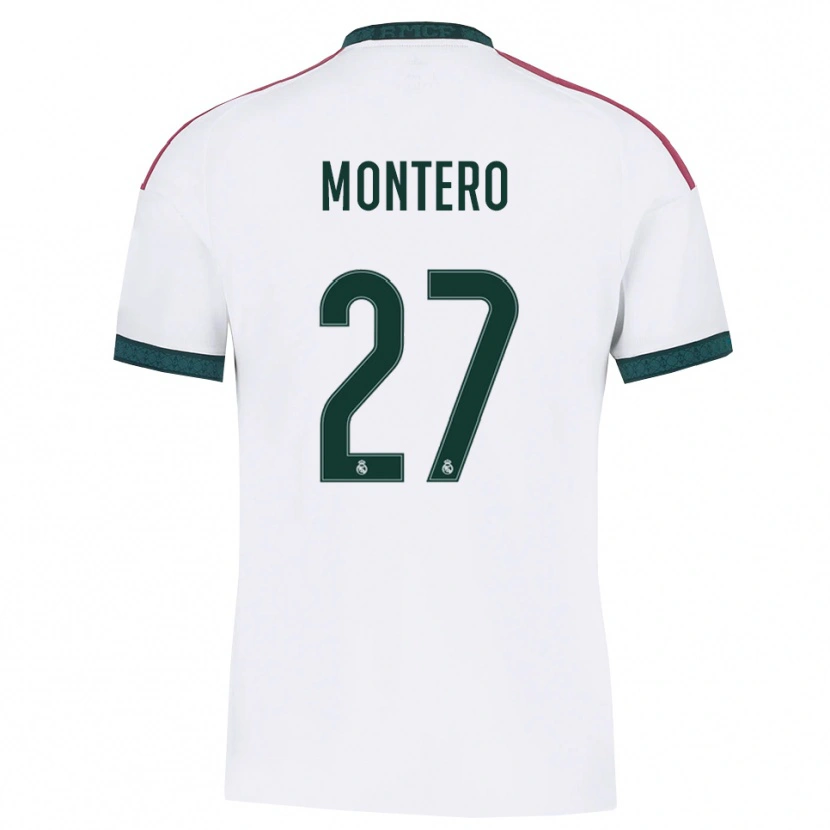 Danxen Kinderen Pablo Montero #27 Donkergroen Wit Rood Thuisshirt Thuistenue 2026/27 T-Shirt