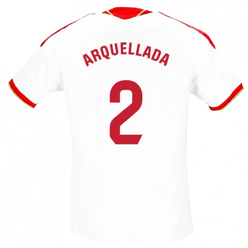 Danxen Kinderen Álvaro Arquellada #2 Wit Rood Thuisshirt Thuistenue 2026/27 T-Shirt