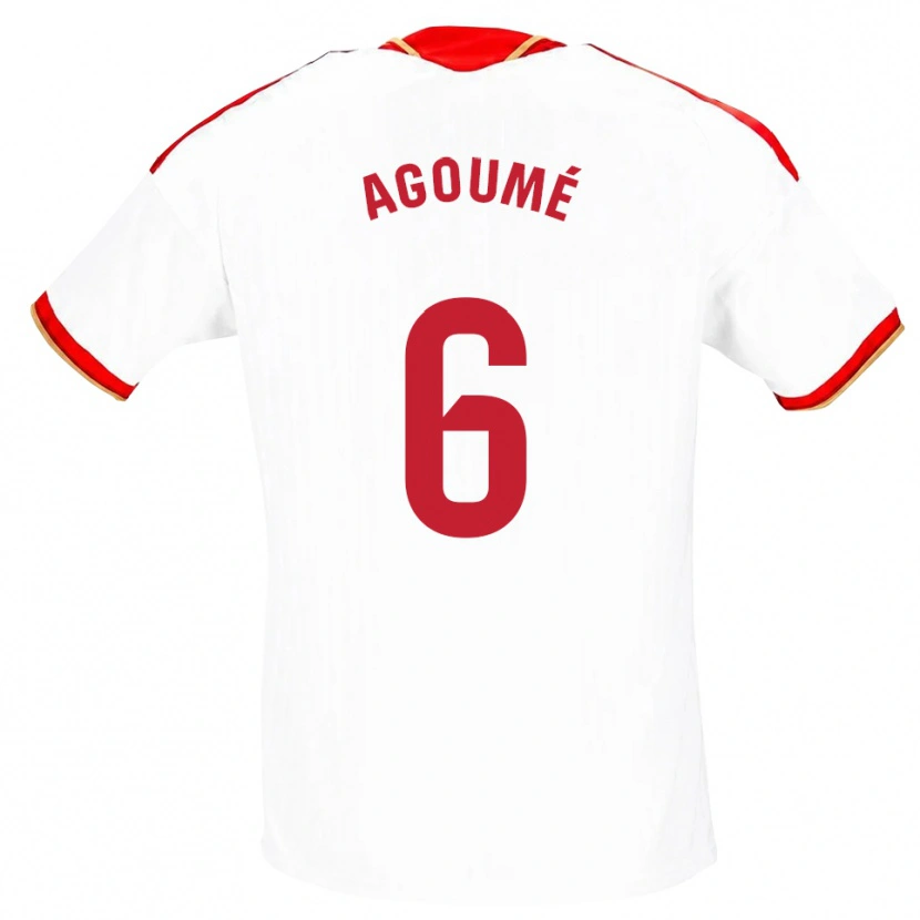 Danxen Kinderen Lucien Agoumé #6 Wit Rood Thuisshirt Thuistenue 2026/27 T-Shirt