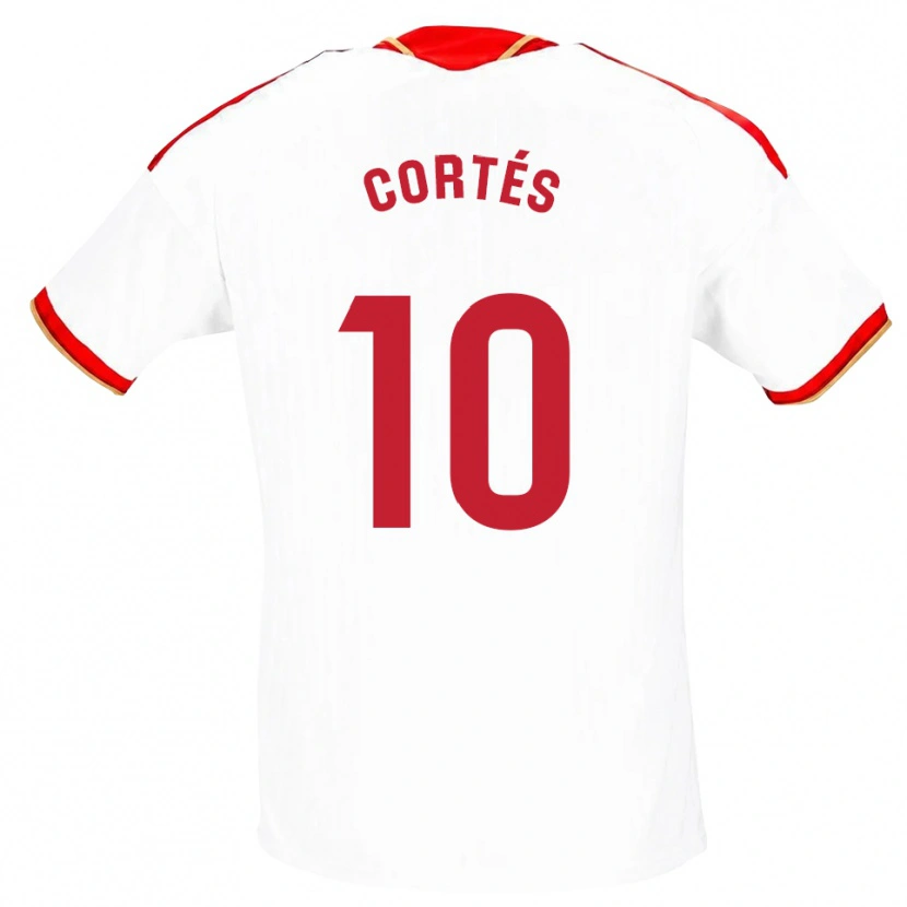 Danxen Kinderen Millaray Cortés #10 Wit Rood Thuisshirt Thuistenue 2026/27 T-Shirt