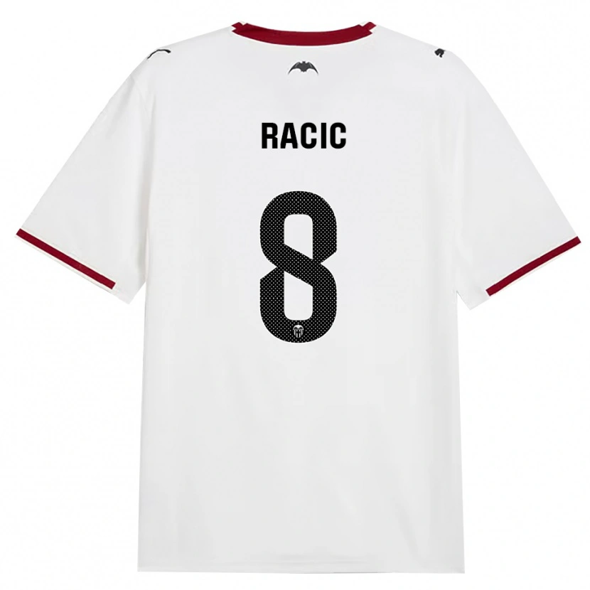 Danxen Kinderen Uros Racic #8 Zwart Wit Rood Geel Thuisshirt Thuistenue 2026/27 T-Shirt