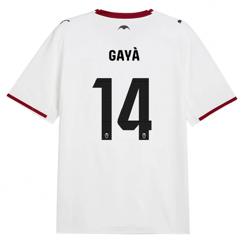 Danxen Kinderen José Gayà #14 Zwart Wit Rood Geel Thuisshirt Thuistenue 2026/27 T-Shirt