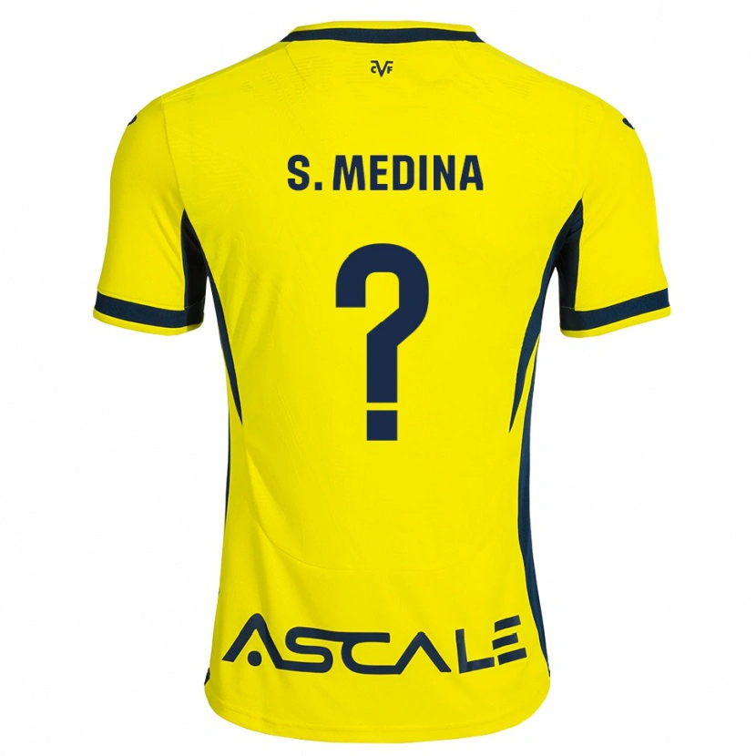 Danxen Kinderen Sara Medina #0 Geel Zwart Rood Thuisshirt Thuistenue 2026/27 T-Shirt