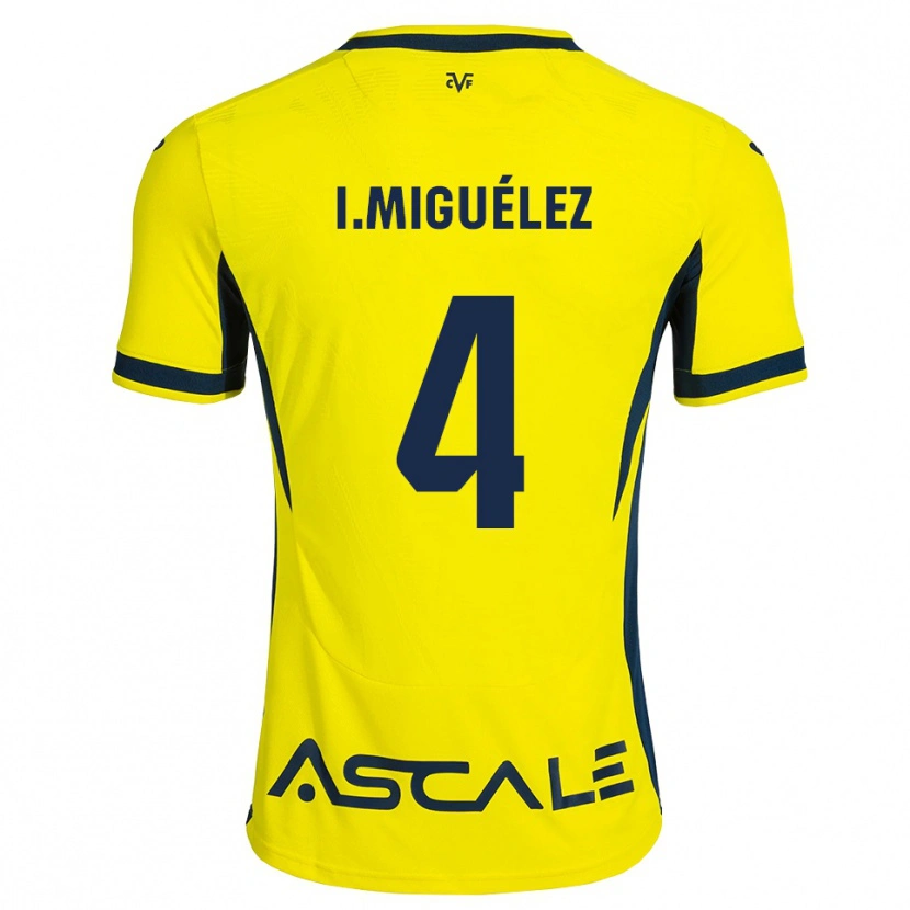 Danxen Kinderen Irene Miguélez #4 Geel Zwart Rood Thuisshirt Thuistenue 2026/27 T-Shirt